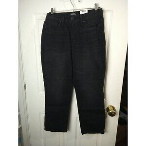 $ Time and Tru Women's 6 High Rise Straight Crop Jean Pants NEW